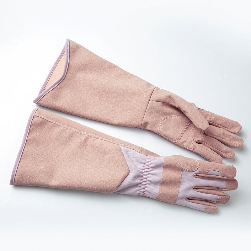 Gants de jardinage à motif floral, Manchettes longues pour la protection des poignets, résistant aux perforation, pour la plantation, les de jardinage - 4