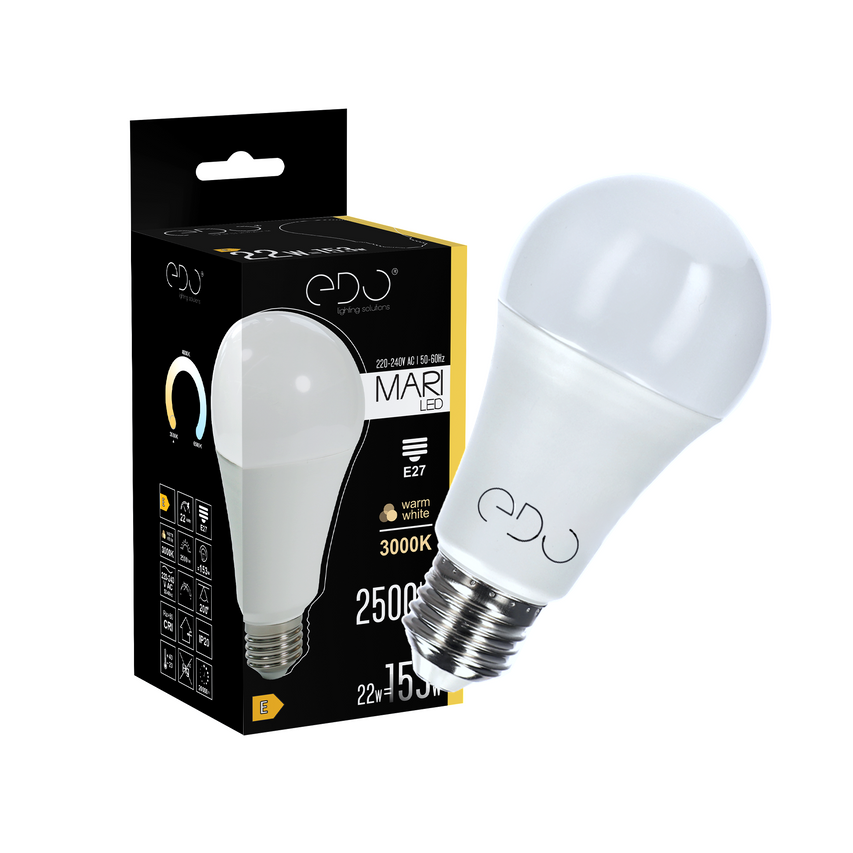 Żarówka Edo Mari LED E27 22W 3000K ciepła WW 2500lm EDO777507