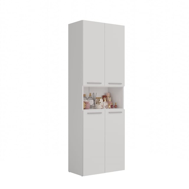 Mueble de baño, 174 x 30 x 60 cm, Blanco Mate