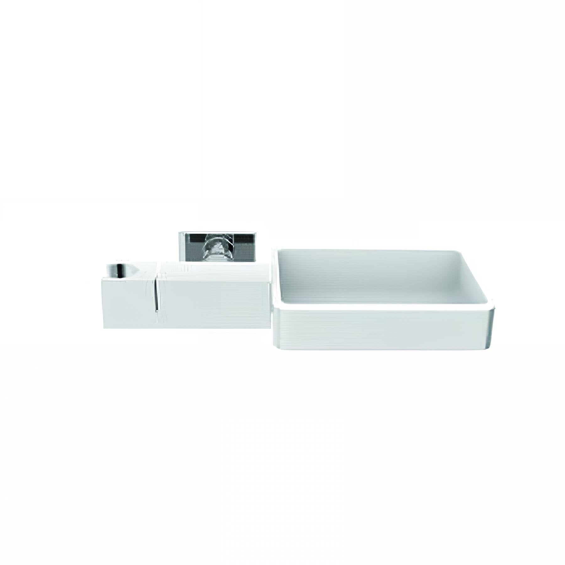 Soporte de pared para ducha de mano de latón, estante de abs/metal, fijación invisible