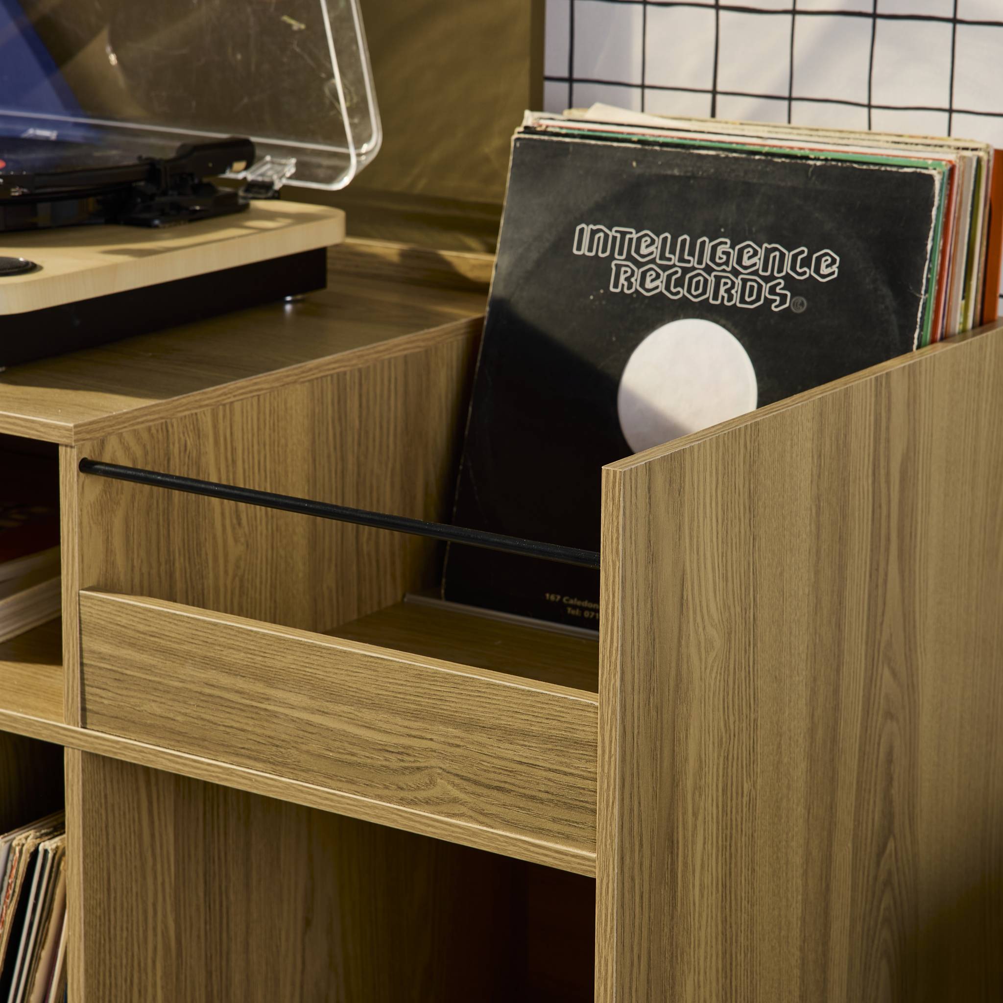 Meuble vinyle vintage décor bois. Dune. L 100 x l 48 x H 81.5cm DUNE - 6