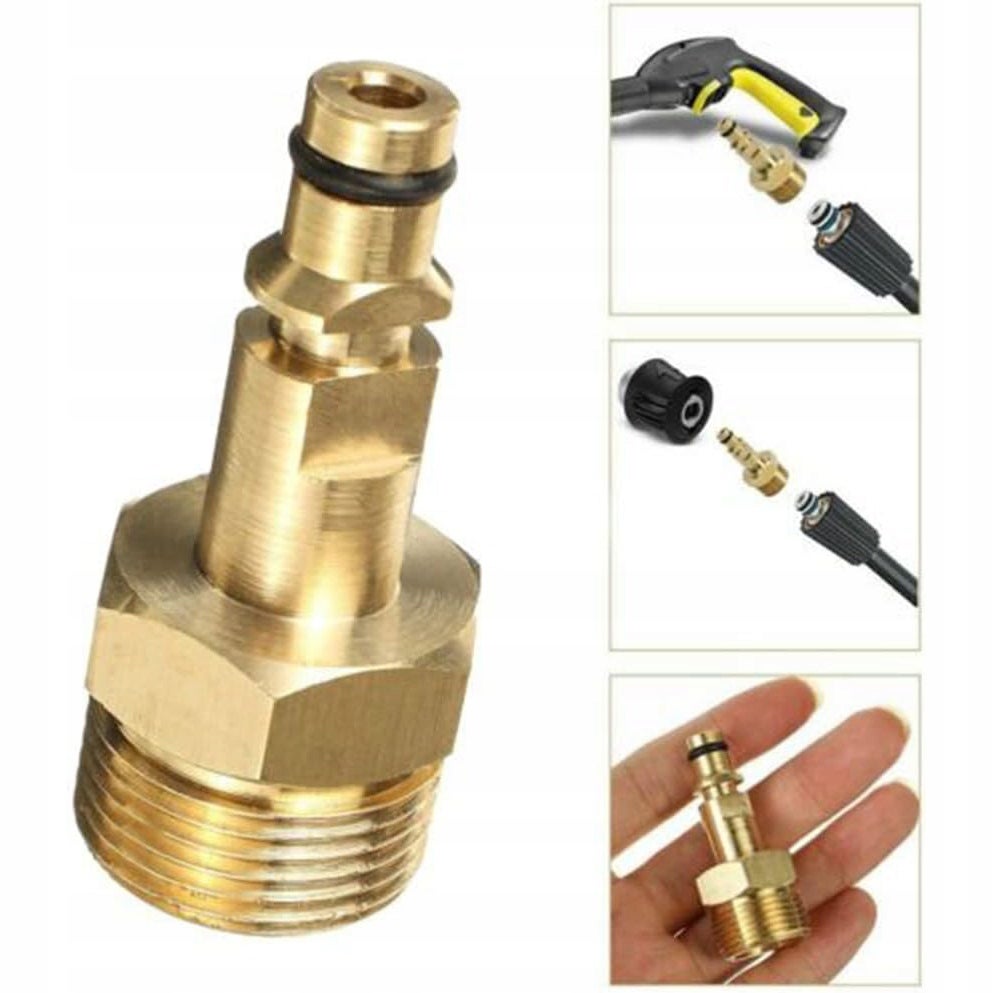 Adaptateur Rapide M22 Filetage Extérieur Pour Nettoyeur Haute Pression Kärcher – Laiton, M&M Smartek