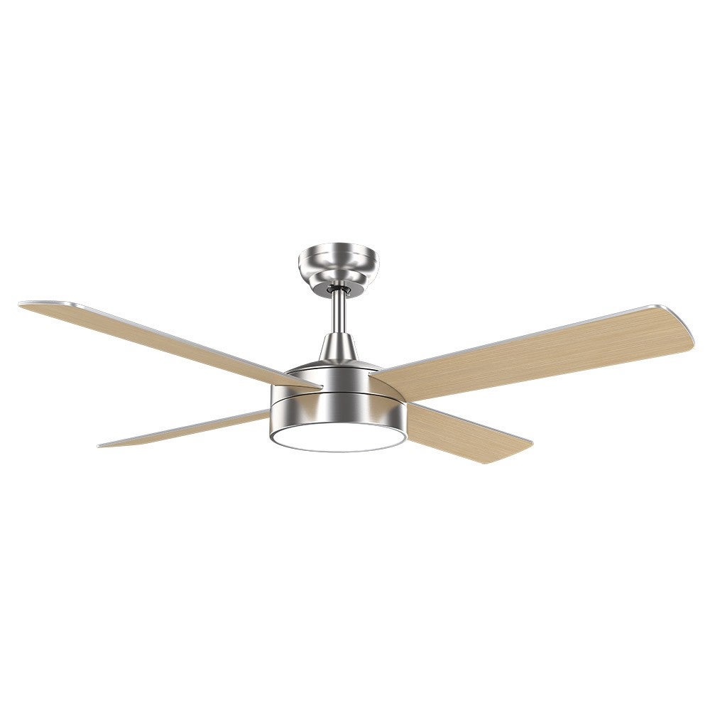 Ventilateur DC NEVERY nickel 122 cm LED 3 températures mémoire couleur Fabrilamp - 2