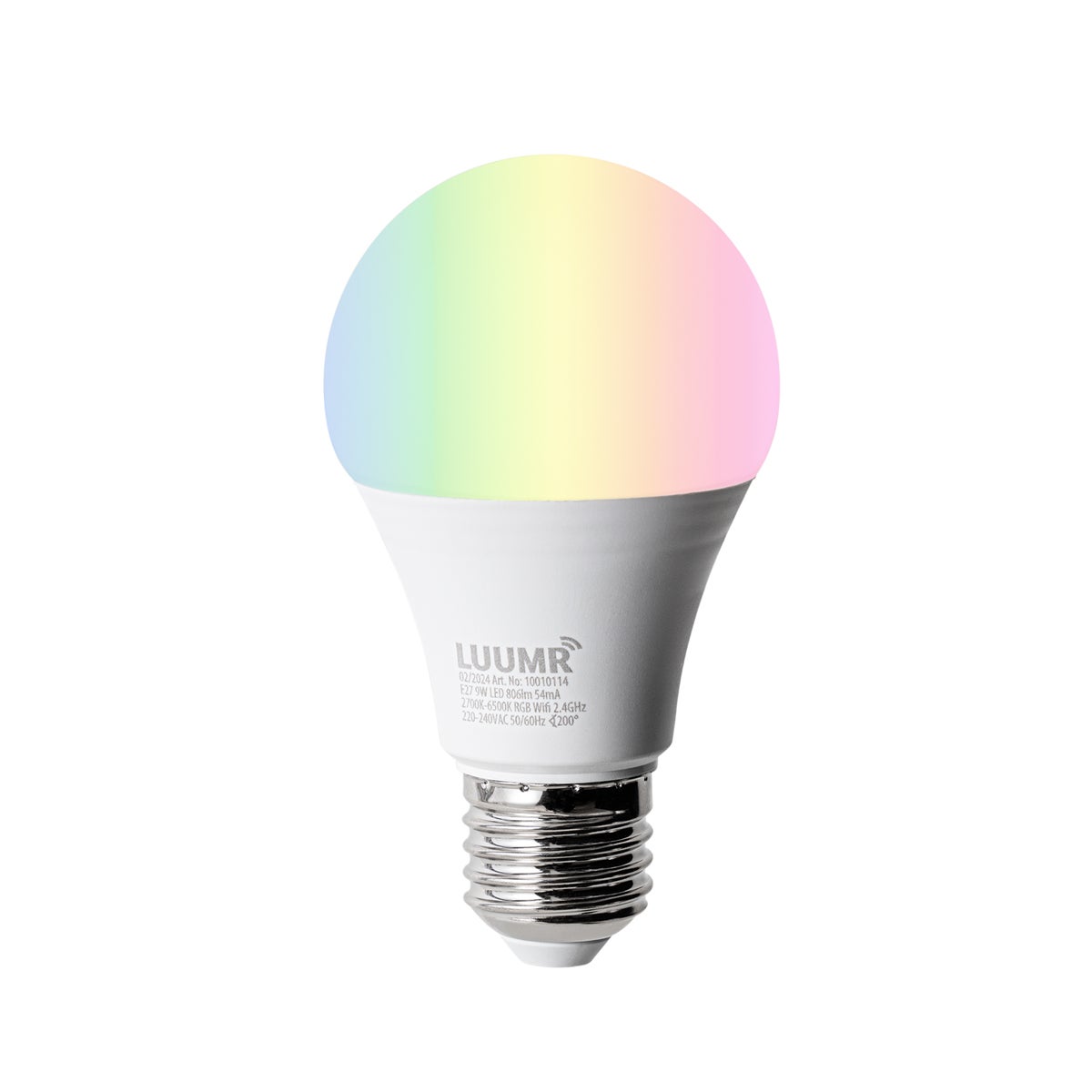 Qazqa moderne lampadaire extérieure, lampe sur pied extérieure pour jardin intelligente - Nura - blanc, ampoule led 9w, e27, - 2