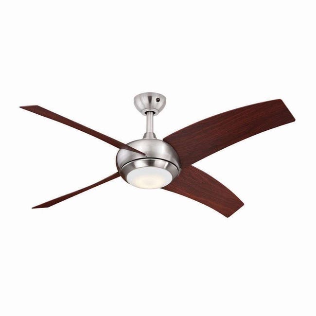 Ventilateur de plafond réversible LED 6 vitesses silencieux avec télécommande et éclairage Ventilateur de plafond réversible LED 6 vitesses silencieux avec télécommande et éclairage