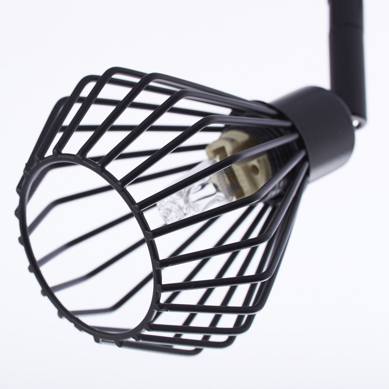 BRILLIANT lampe, lampadaire Gwen 1 flamme bois antique / corindon noir, métal / bois, 1x A60, E27, 52W, lampes normales (non incluses), A ++ - 4