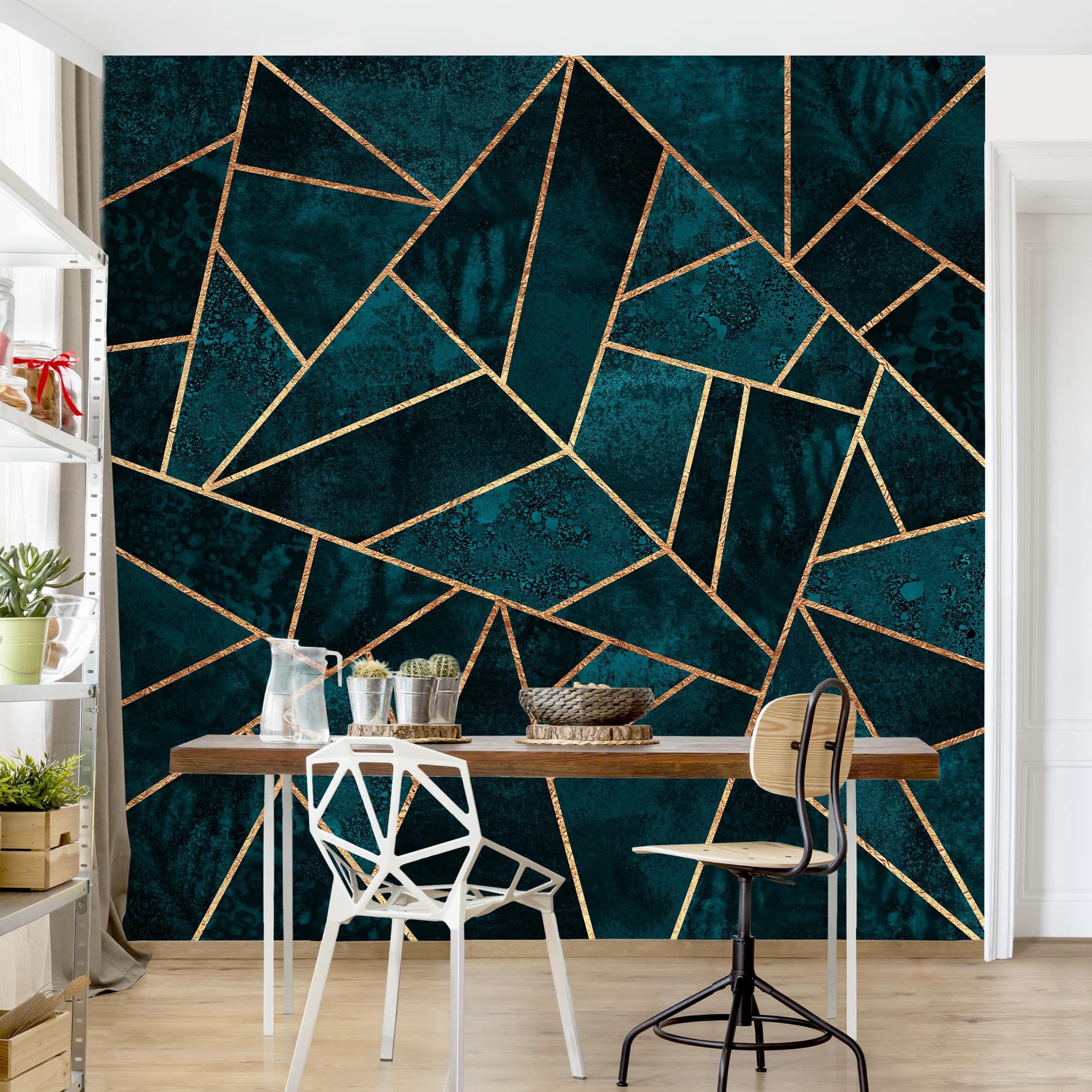 Papel pintado estampado abstracto acuarela arte estampado 199 - salón dormitorio cocina pasillo - tnt 192 x 192 cm adhesivo