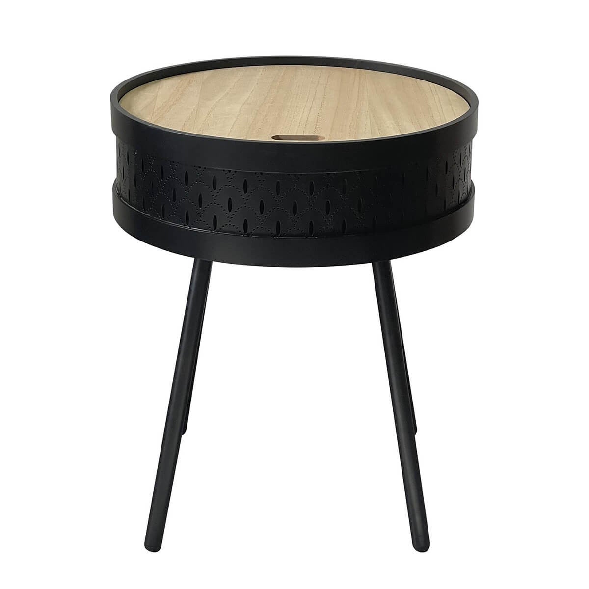 HEYZOEY Table De Chevet Moderne Noire - Avec Tiroir Et Étagère Ouverte, Design Élégant Minimaliste Pour Chambre, Salon Ou Bureau