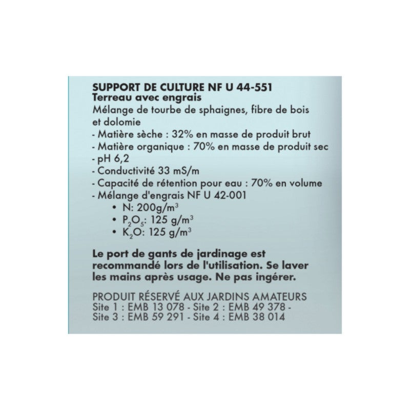 Terreau poids plume FERTILIGÈNE - Toutes plantes - 10L - 4