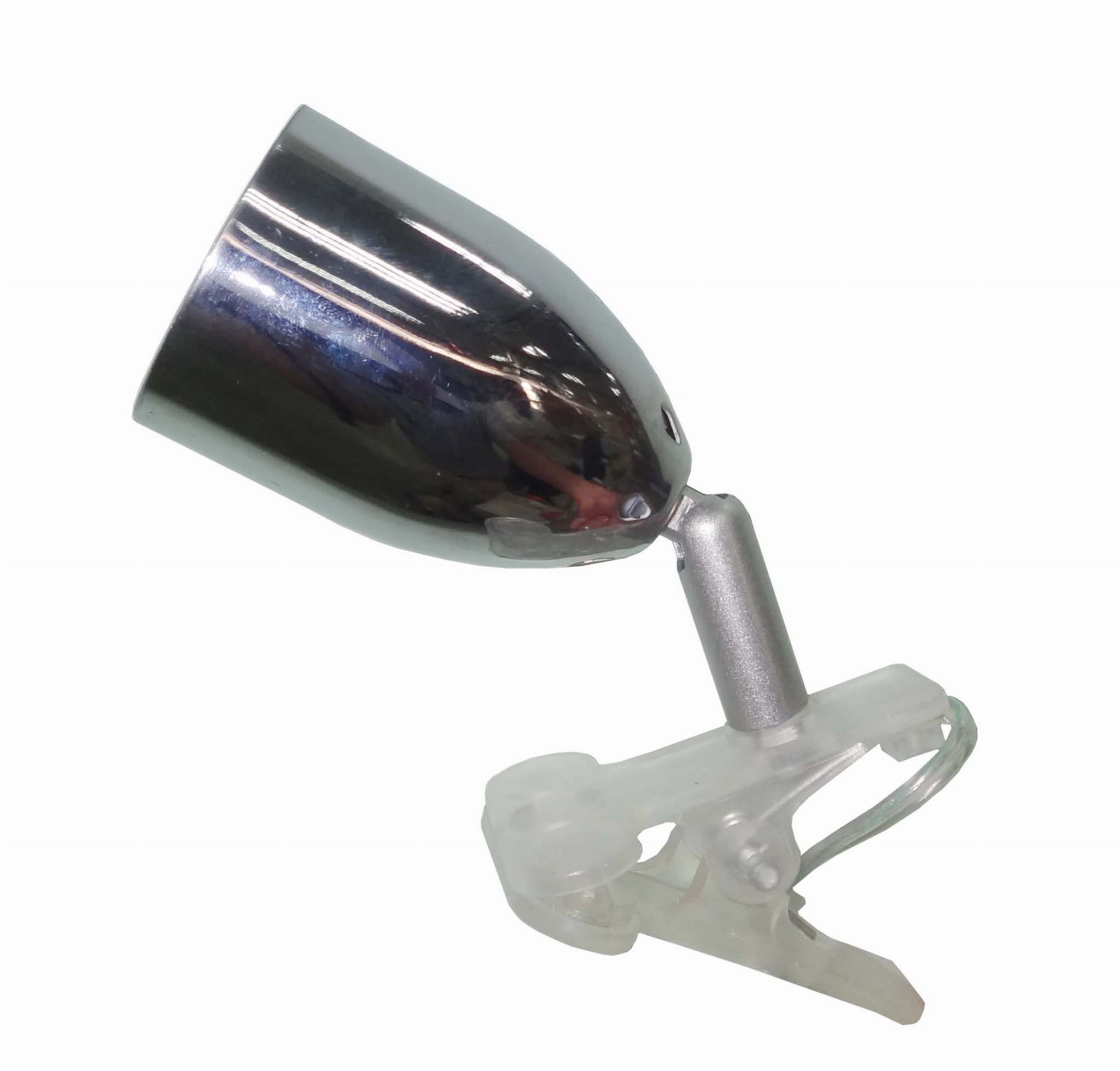 Lampa biurkowa Led srebrna LED 3W z klipsem wym: 15 x 6 cm Candellux