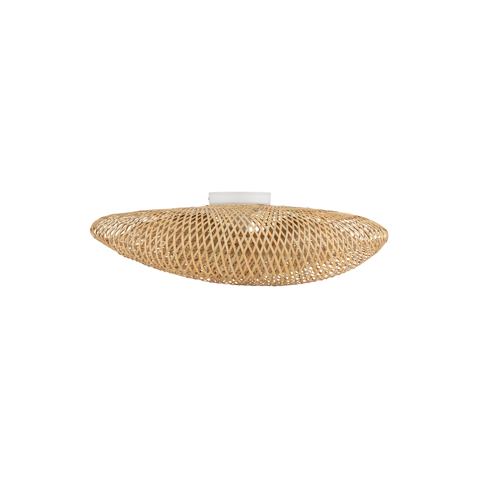Lampa sufitowa wisząca Havana M naturalne drewno-biała 1xE27x25W dekoracyjna wym: 44 x 60 x 60 cm bambus Nowodvorski Lighting