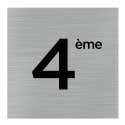 AUA SIGNALETIQUE - Plaque de porte Aluminium brossé imprimé AluSign - Double Face adhésif au dos AUA SIGNALETIQUE - Plaque de porte Aluminium brossé imprimé AluSign - Double Face adhésif au dos
