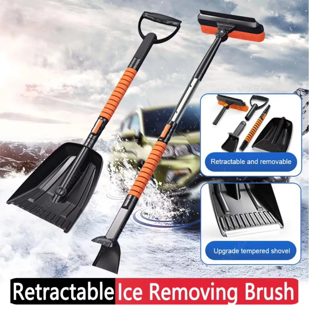 Pelle à Neige Pliable Bleue : Compacte, Légère Et Réglable Jusqu'à 1 Mètre !