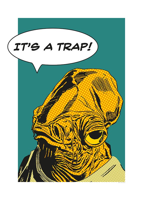Poster d'art de Komar - Star Wars Classic Comic Quote Ackbar - Taille: 50 x 70 cm - 2