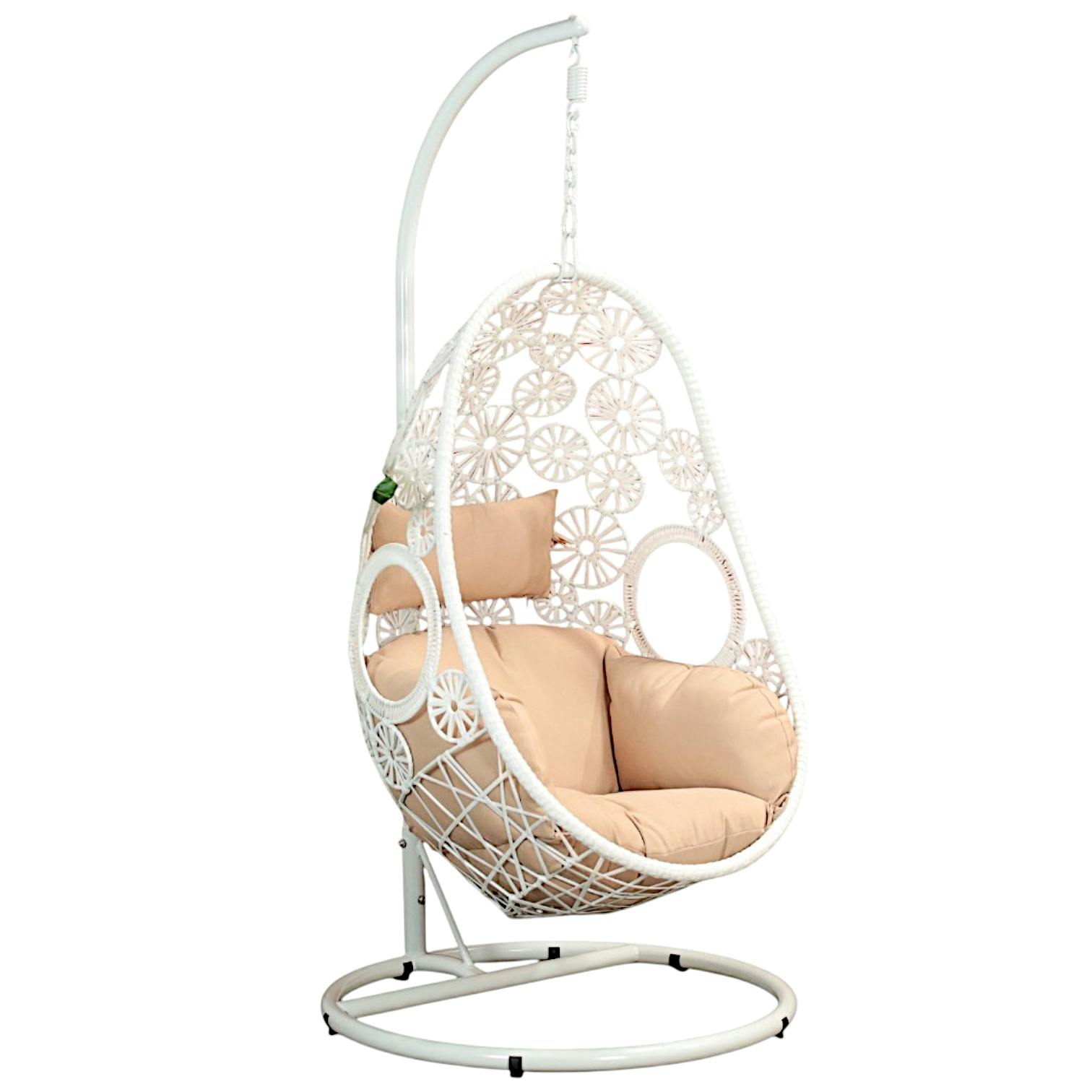 Fauteuil œuf suspendu blanc SOUTH BEACH - 2
