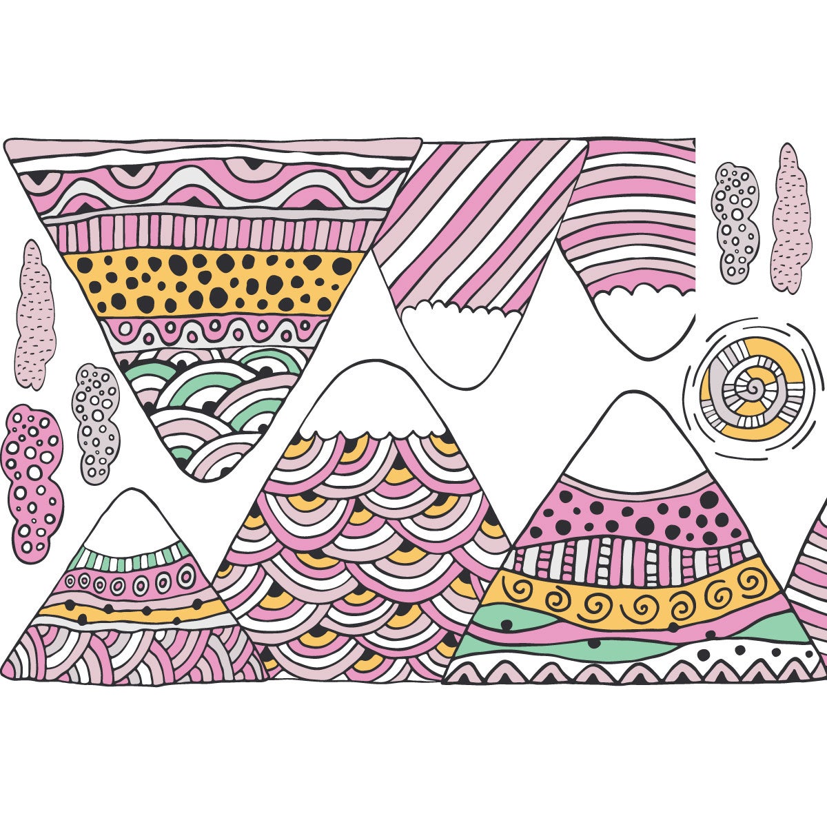 Adesivo bambino di montagna scandinavo amika - Sticker adesivo - adesivi murali - 60x90cm - 4