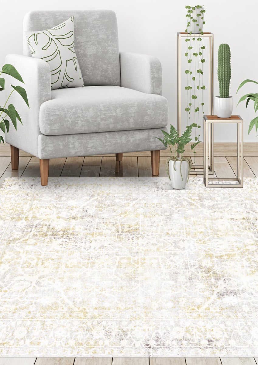 Tapis antidérapant en vinyle, Sarabi abstracta 160x230 cm - PVC imprimé, lavable, ignifuge, pour le salon et la cuisine - 2