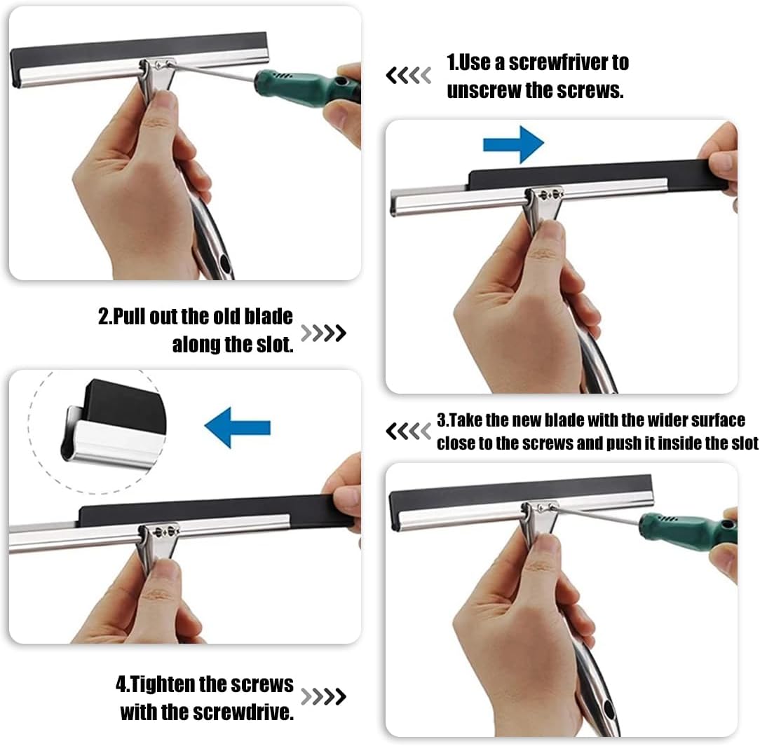 1 Pièce Caoutchouc de Raclette Découpable, Lèvre en Silicone de Rechange, Caoutchouc Souple pour Raclette Vitre Professionnel, (105 cm) - 4