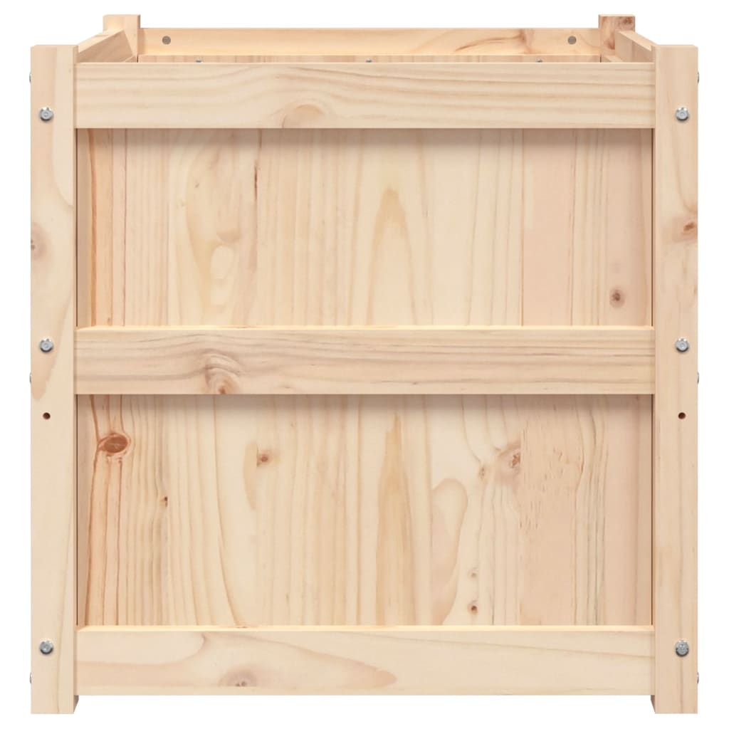Jardinière - Bac à fleurs - Pot de fleurs 60x60x60 cm bois de pin massif n240l - 6