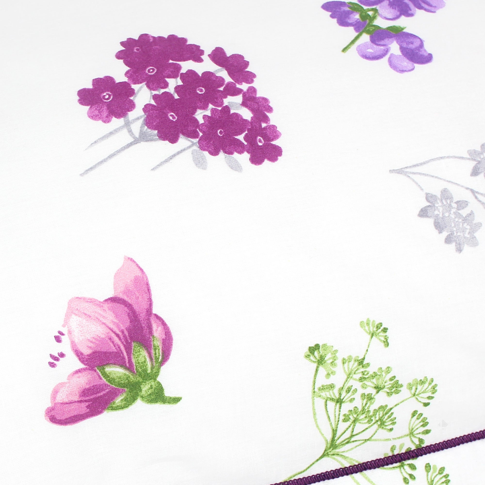 Taie d'oreiller 70x50 cm coton PRETTY blanc - 6