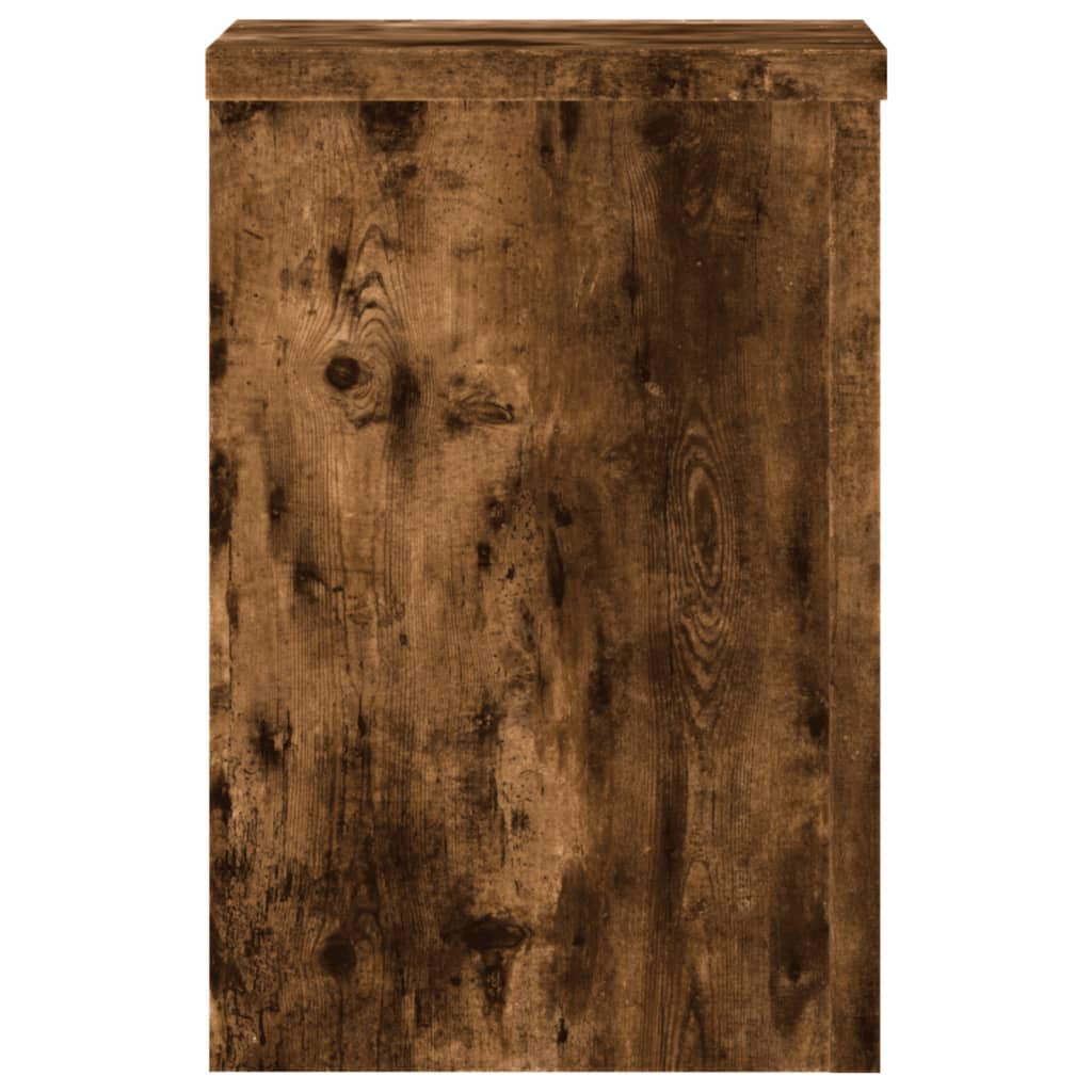 Support de plante, 2 pièces, chêne fumé, 20 × 20 × 30 cm - 6