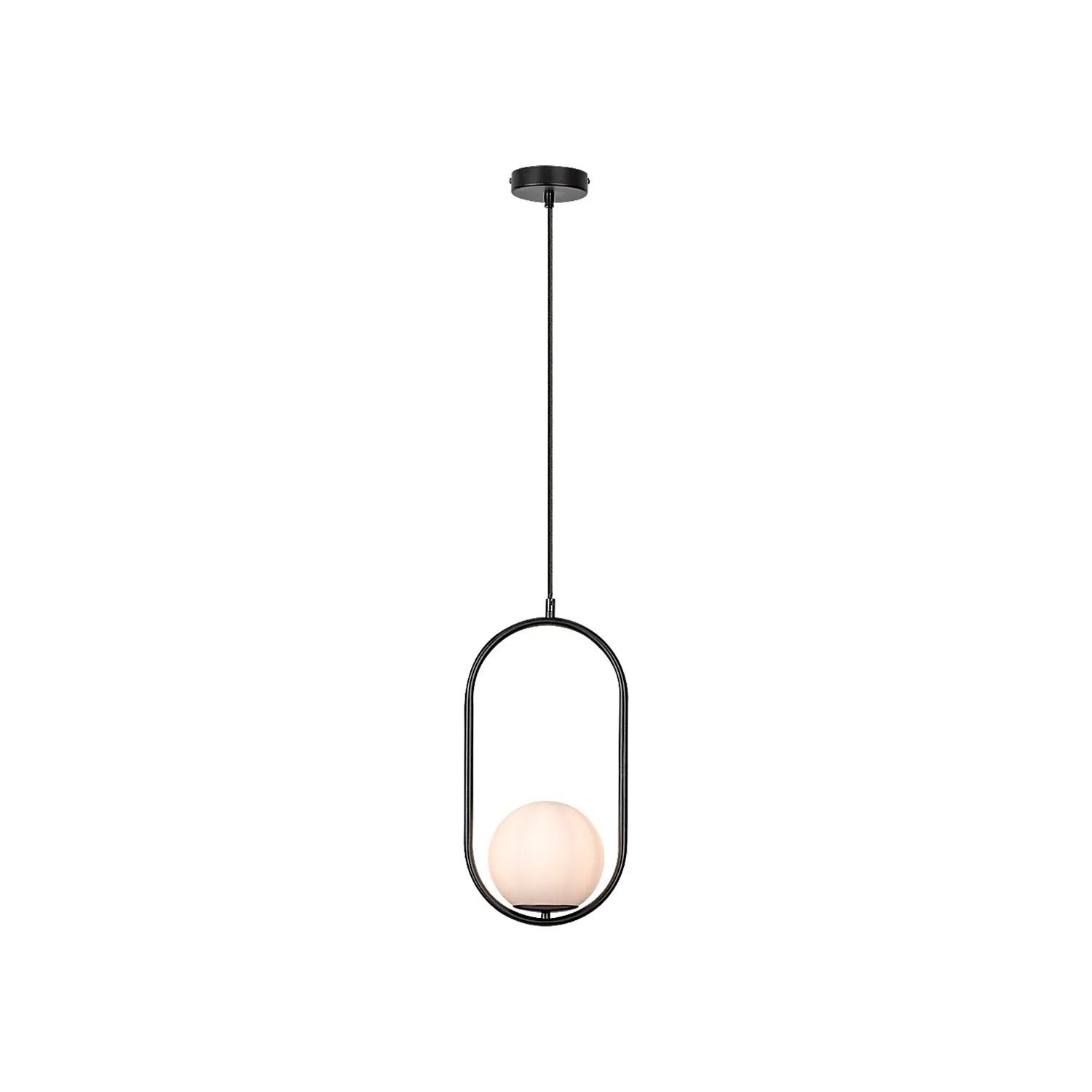 Lampa wisząca Ghita czarno-biała 1xE27x20W metal wym:120x21x15cm IP20 Rabalux