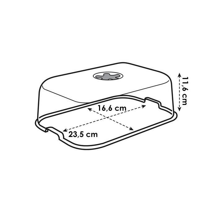Elho Green Basics Serre De Culture S - Transparent - L 24 x B 16.5 x H 12 cm - intérieur-extérieur-culture et récolte-accessoires - 100% recyclé - 2