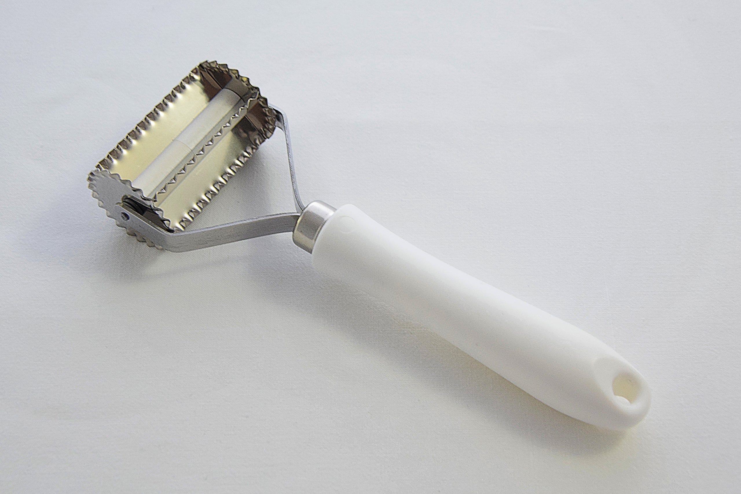 Tagliasfoglia In Acciaio Inox - Lame Lisce, Manico In Legno Di Faggio, Argentato - Foto 4