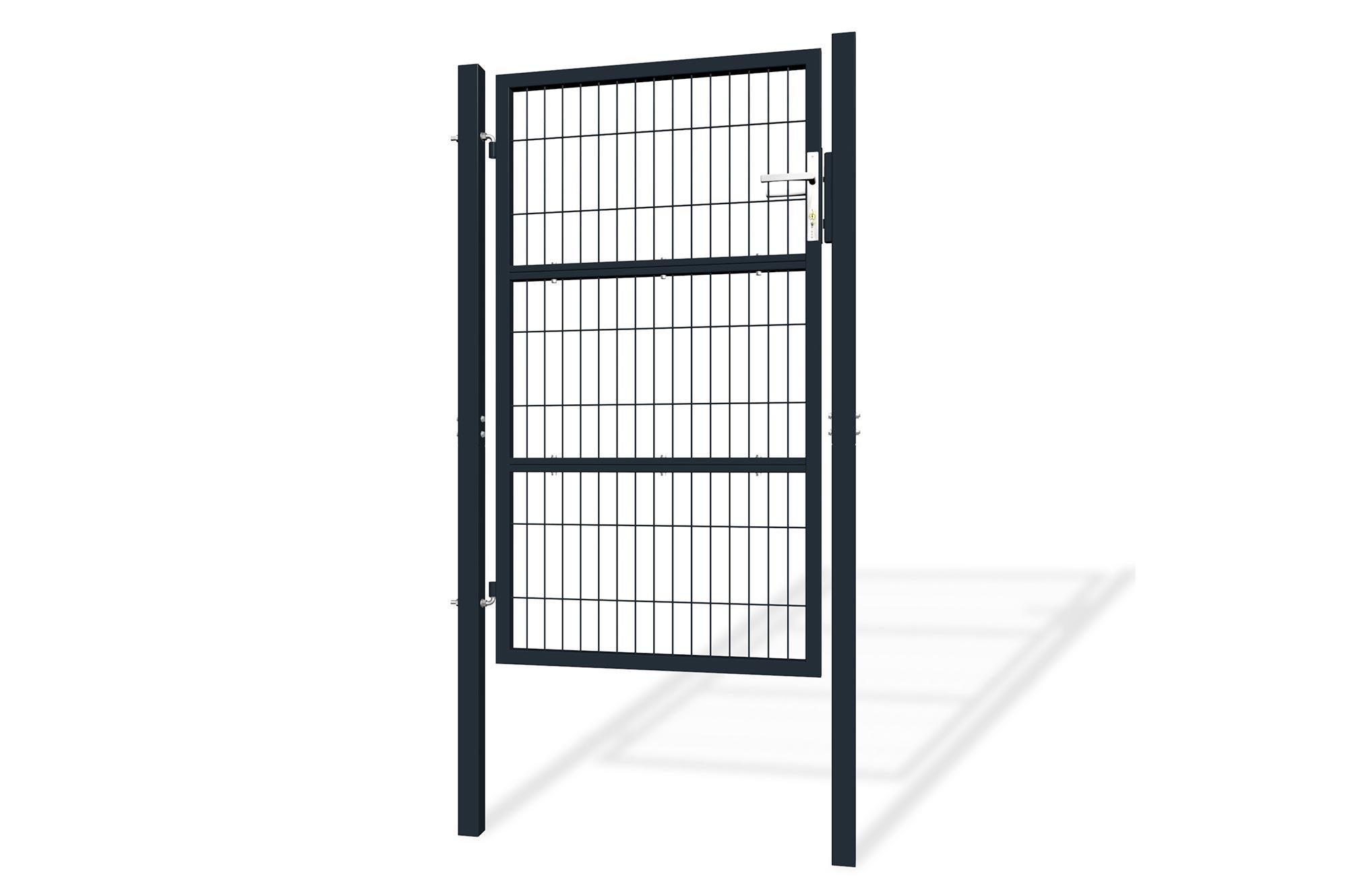 Portillon grillagé 1m RAZO H.160cm Gris - 4