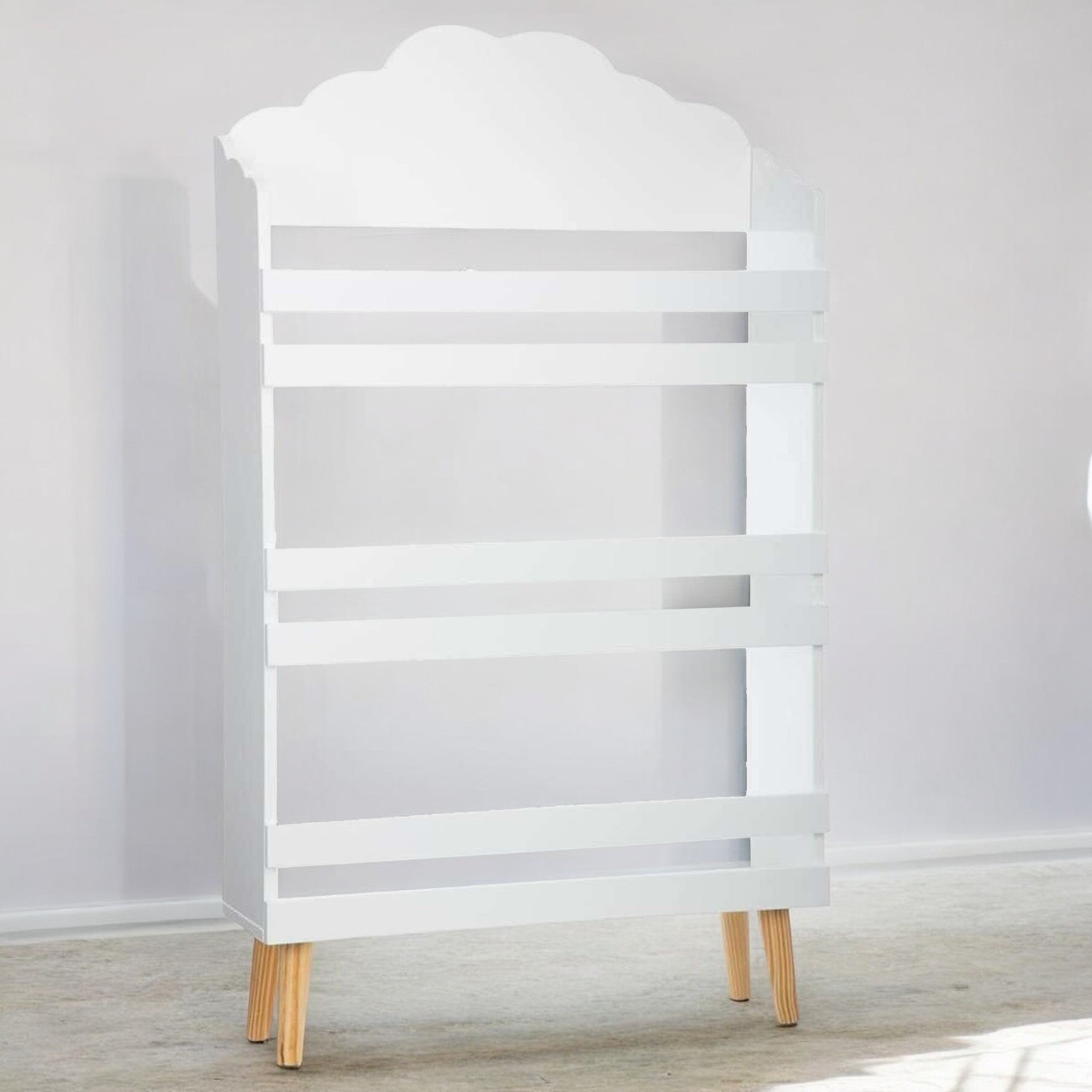 Bibliothèque pour Chambre enfant en Bois Blanc H. 100 x l. 58 x P. 18 cm - 3