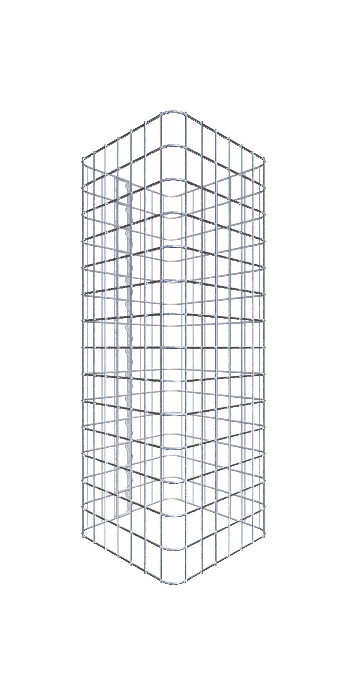 Colonne de gabion carrée, 42 cm x 42 cm, mailles 5 x 5 cm - hauteur ...