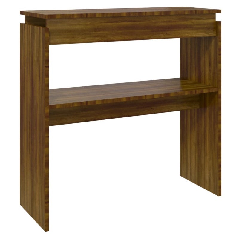 Tavolino Consolle Rovere – 78×30×80 Cm – Legno Multistrato – Per Ingresso, Salotto