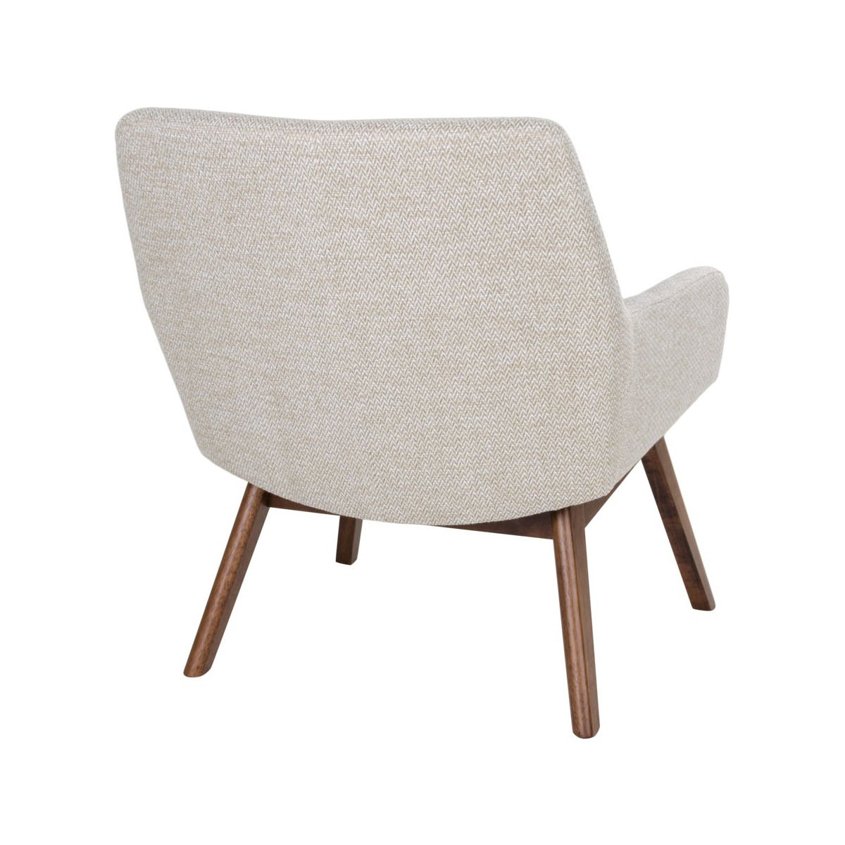 Fauteuil lounge en tissu pieds bois HARMANCE - 5