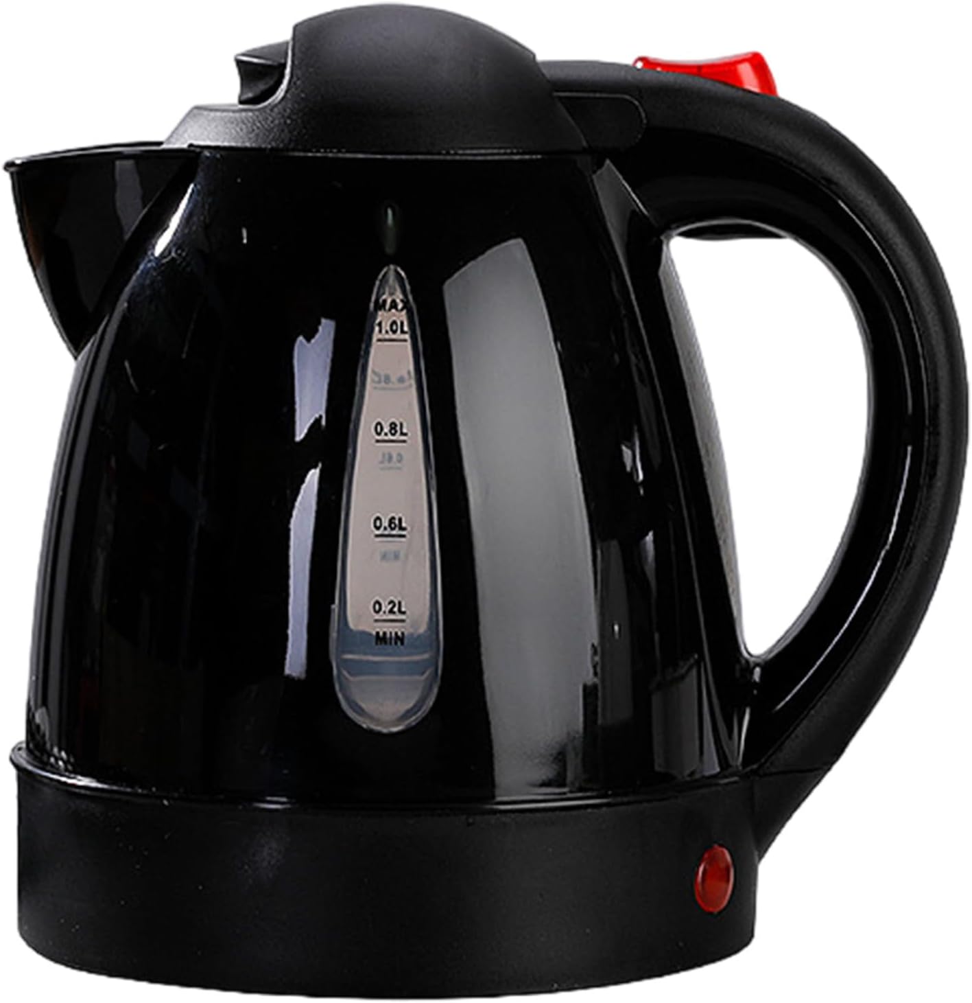 Czajnik elektryczny 12 V 1000 ml, czajnik podróżny z szybkim nagrzewaniem, podgrzewacz wody ze stali nierdzewnej do samochodu, czarny