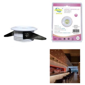 MINI FARETTO LED 3W SOFFITTO TONDO INCASSO MOLLA 4CM LED BIANCO - Foto 10