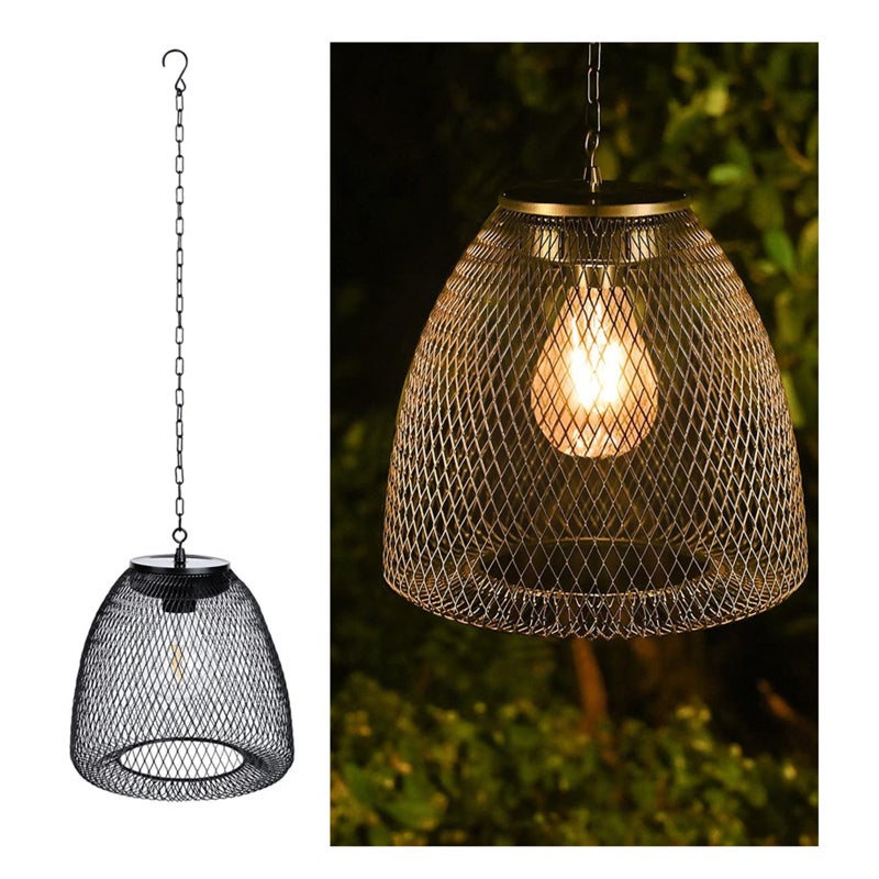Zewnętrzna lampa wisząca solarna, do ogrodu/na patio/do altany/na drzewo - dekoracyjna, oprawa oświetleniowa na podwórze