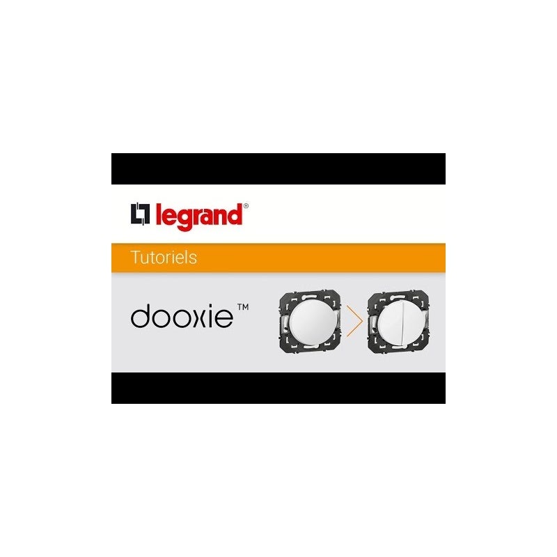 Legrand - Cadre saillie simple Dooxie blanc P40 - 1 poste - 600041 - 4
