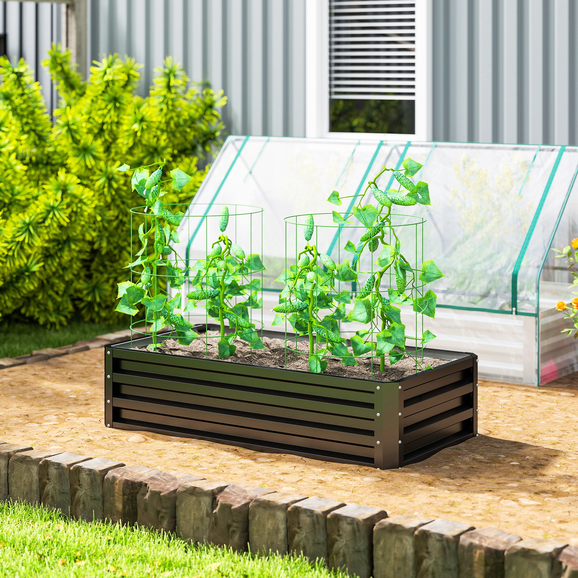 Carré potager Acier galvanisé Outsunny - 2