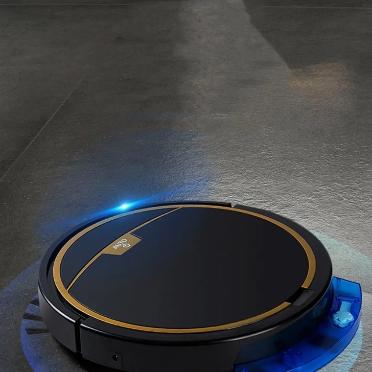 Inteligentny robot odkurzający ze zbiornikiem na wodę, zamiatający, odkurzający i myjący w jednym urządzeniu, czarny - 3