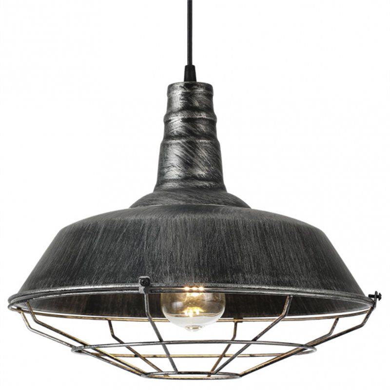 Pendentif industriel modèle Flamenco Rustico-argent 1 FABRILAMP léger - 4