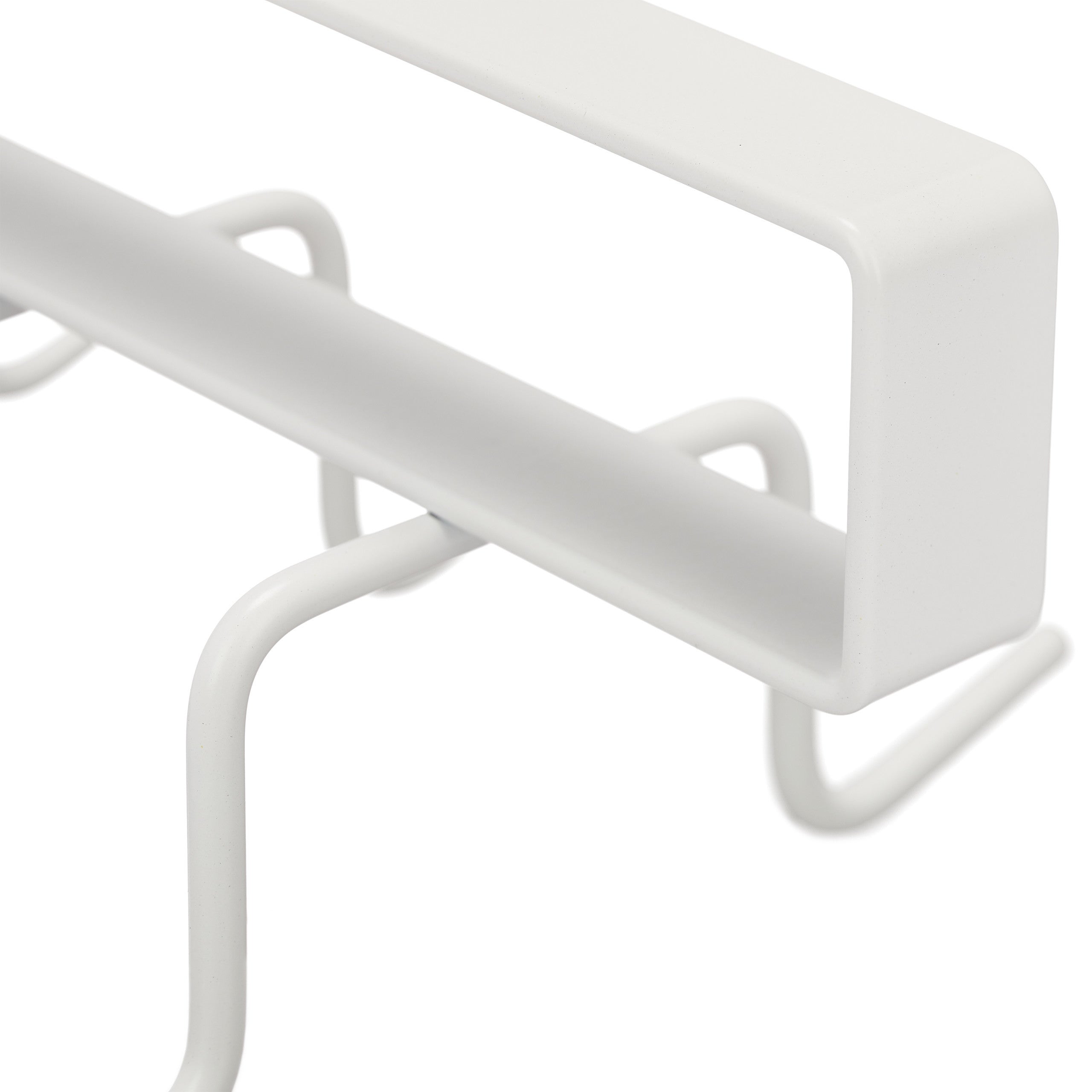 Lot de 2 crochets pour armoire, 8 places, en métal, sans trous, beaucoup de place, étagère, HlP 6,5x 10 x 18 cm - 6