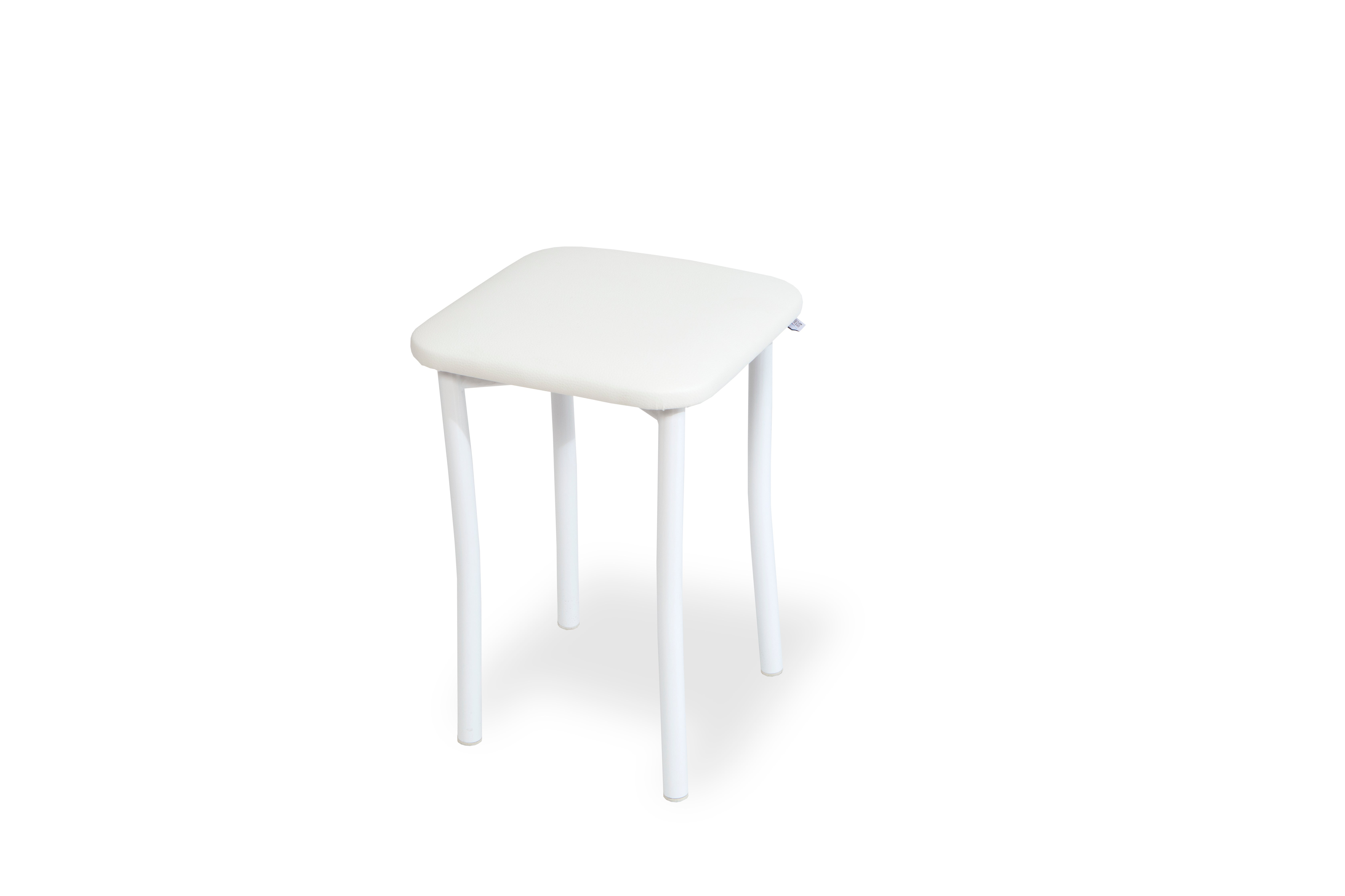 Pack de 2 Taburetes de cocina Round - Estructura blanca, tubo redondo - 2