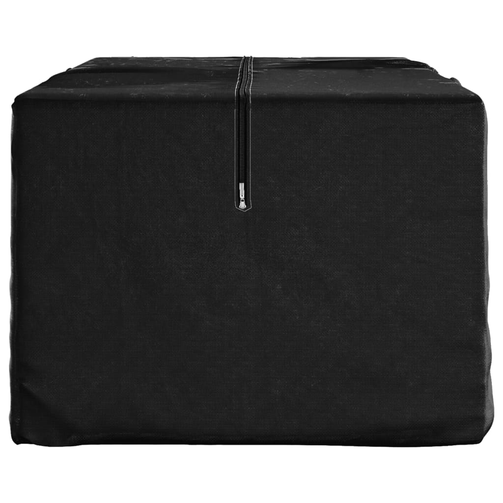 Sac de rangement pour coussins de jardin noir 135x40x55 cm PE - 3