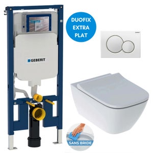 Bouton De Chasse D'Eau TECE, Chromé Brillant - Double Débit, Compatible Réservoirs Encastrés Teceprofil