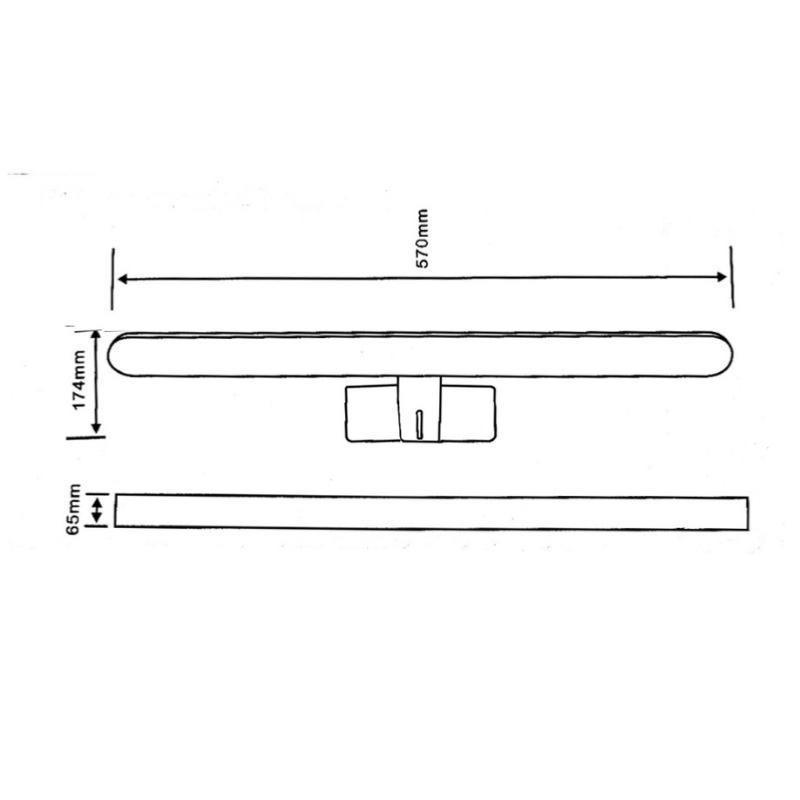Applique Murale Salle de Bain Design LED 12W IP44 - Blanc Neutre 4000K - 5500K - SILUMEN - 4