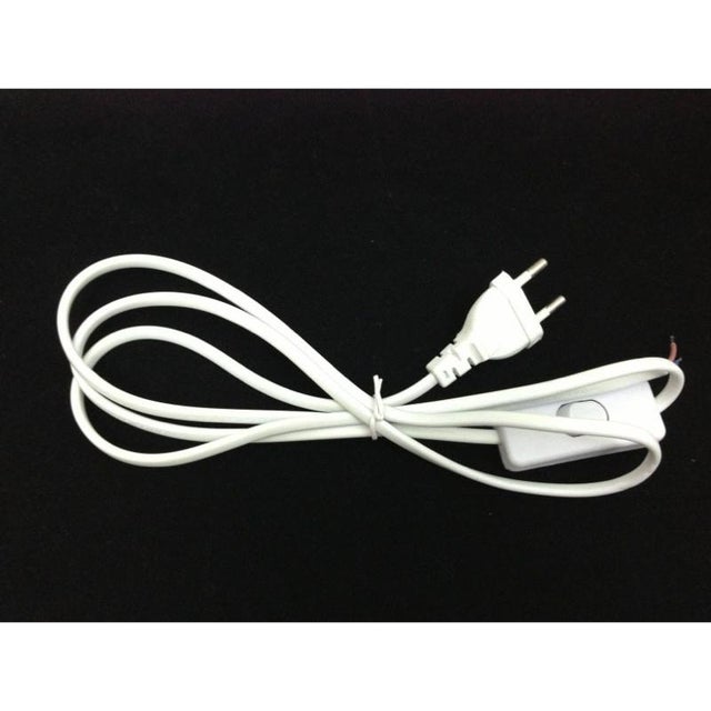 Cabo de alimentação com interrutor 220V 1,5m BRANCO - SILAMP
