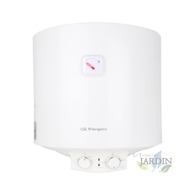 Termo eléctrico orbegozo, 15 litros, máx 75°c, instalación vertical, bajo consumo, 1500w