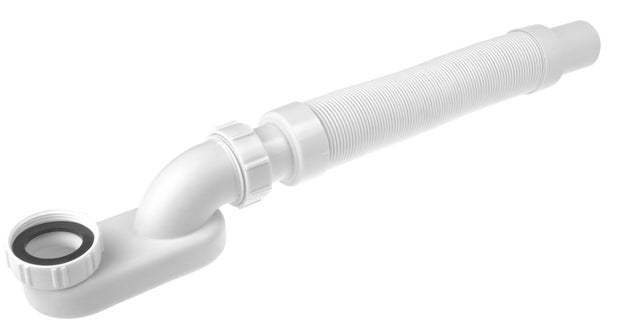 Kit de vidange de baignoire avec siphon flexible DEANTE KXY_991W - blanc