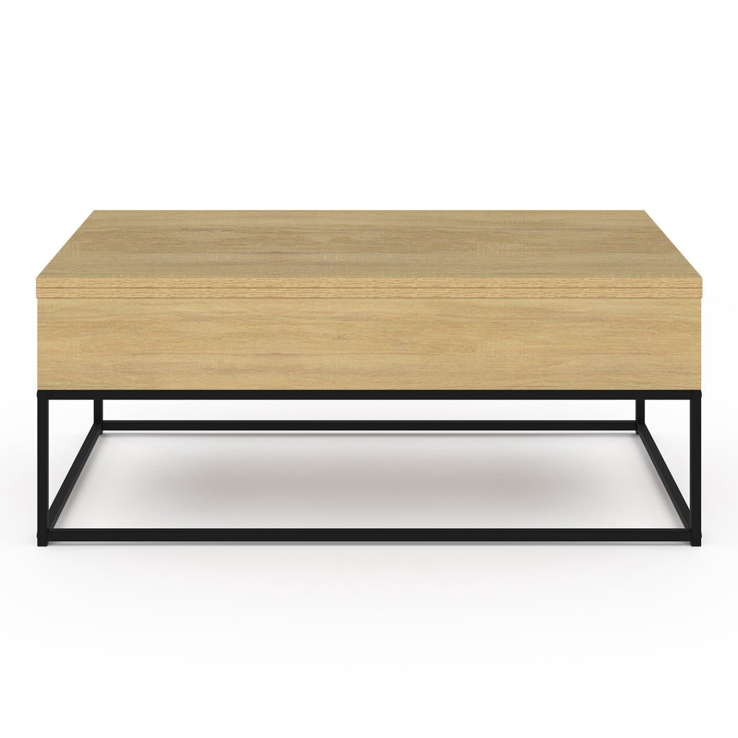 Table basse rectangulaire relevable convertible en table à manger DETROIT design industriel - 3