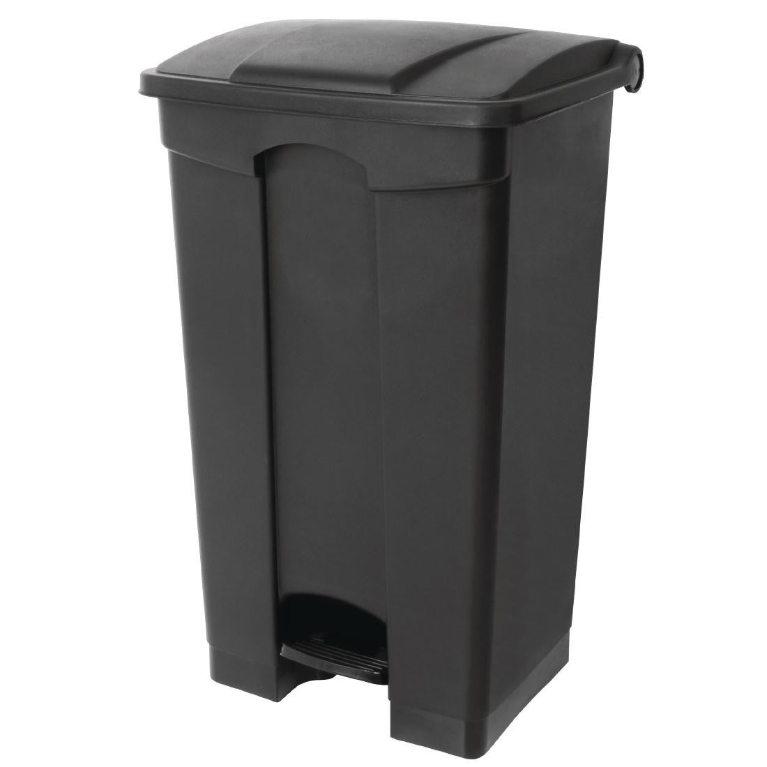 Jantex Poubelle Cuisine à Pédale 87 Litres Noire - Poubelle Hygiénique Mains Libres Polypropylène Robuste